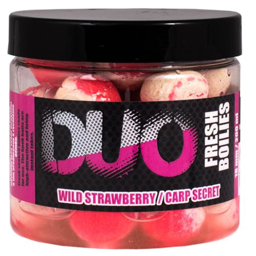 LK Baits Boilie DUO X-Tra Fresh Wild Strawberry/Carp Secret