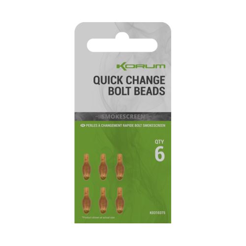 Korum Montáž Smokescreen Quick Change Bolt Beads 6 ks