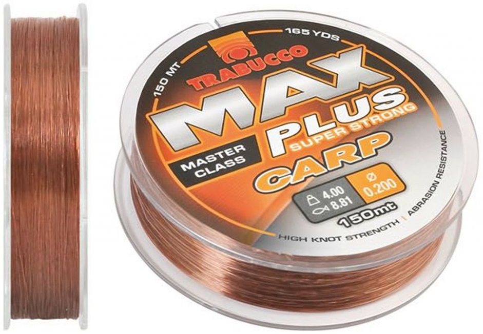 Trabucco vlasec max plus line carp 300 m - 0,22 mm 4,9 kg