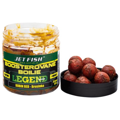 Jet Fish Boosterované Boilie Legend Range Robin Red Brusnica 250 ml - 24 mm