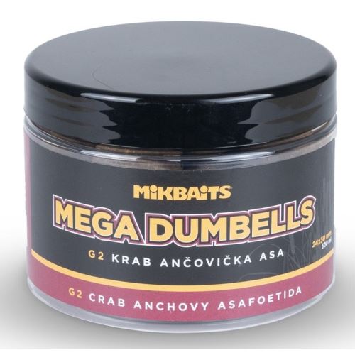 Mikbaits Mega Dumbells Gangster G2 Krab Ančovička Asa 500 ml 24x30 mm