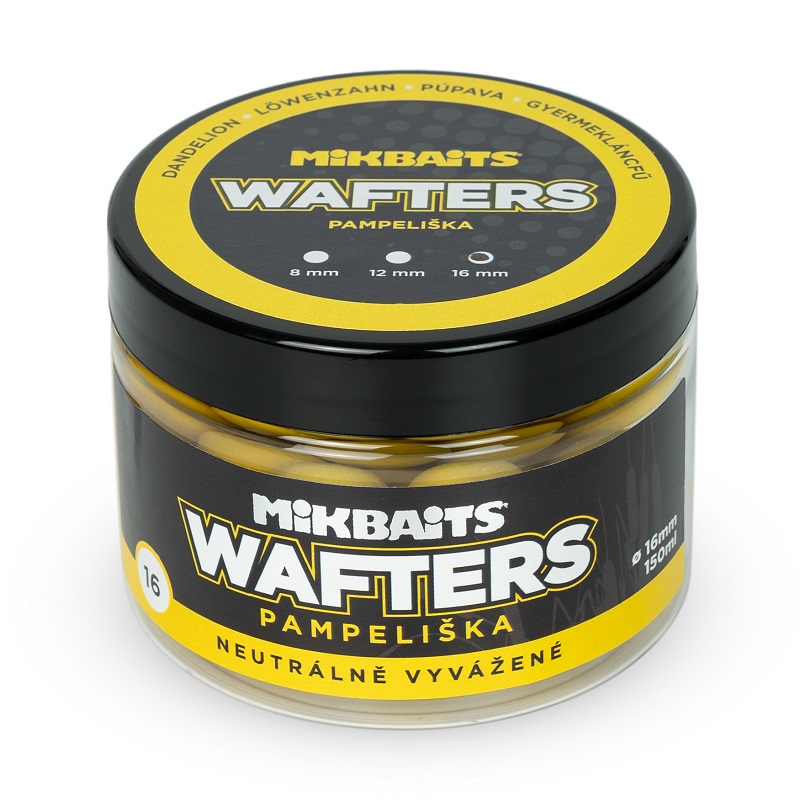 Mikbaits boilie wafters pampeliška 150 ml 16 mm