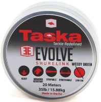 Taska Evolve Shurelink náväzcová šnúrka s poťahom Green 20m-Nosnosť 20 lb