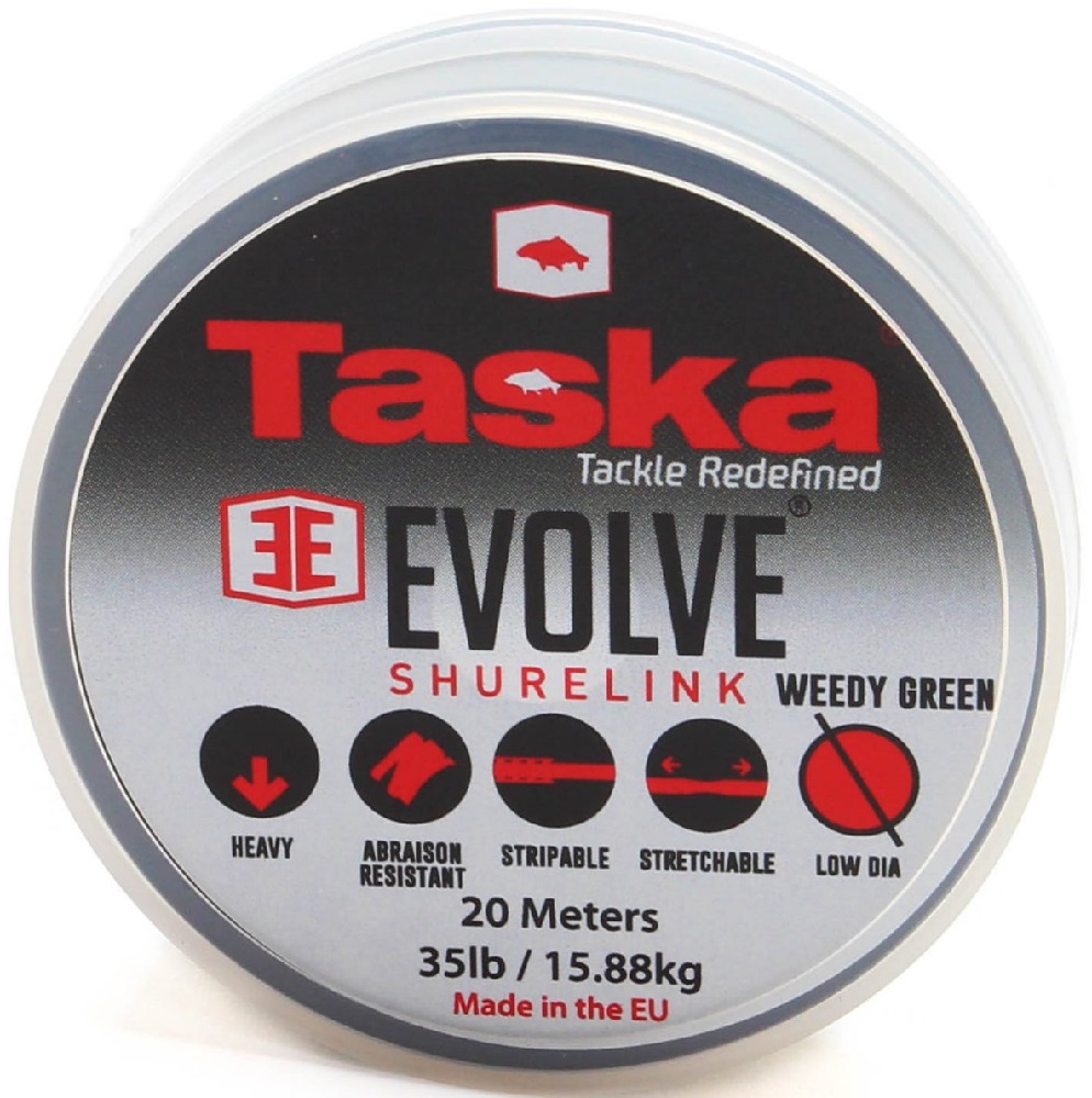 Taska evolve shurelink náväzcová šnúrka s poťahom green 20m-nosnosť 35 lb