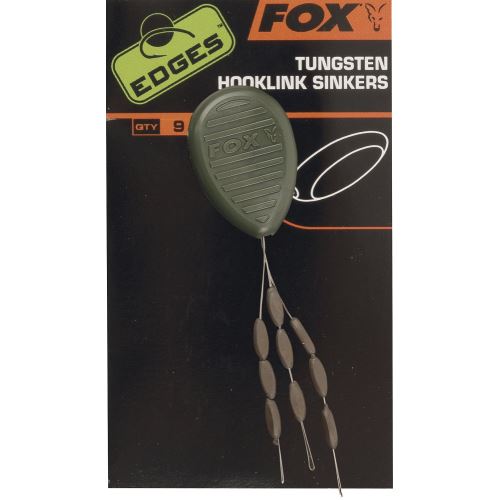 Fox Záťaž na montáž Tungstein Hooklink Sinkers Trans Khaki 9 ks