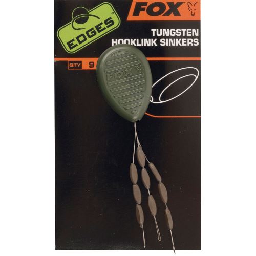 Fox Záťaž na montáž Tungstein Hooklink Sinkers Trans Khaki 9 ks