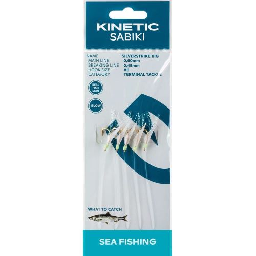 Kinetic Náväzec Sabiki SilverStrike Fishskin Flash 130 cm