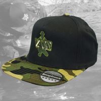 Vass Šiltovka Snapback Black With Camo Peak (2)