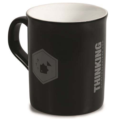 Thinking Anglers Hrnček Gloss Black Mug