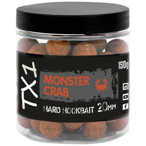 Shimano Tvrdené Boilies TX1 Hard Hookbait Monster Crab 150 g
