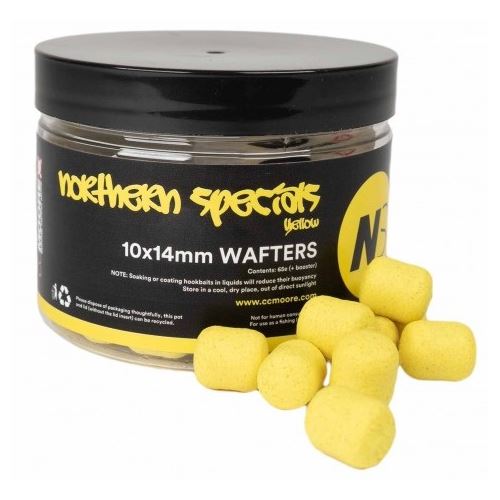 CC Moore Vyvážené Boilie NS1 Dumbell Wafters Yellow 10x14 mm 65 ks