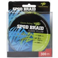 Giants Fishing Splietaná Šnúra Spod Braid Fluoro Yellow 300 m - 0,22 mm 9,1 kg (1)