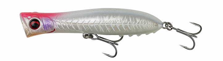 Savage gear wobler gravity popper floating white glow - 9 cm 13,5 g