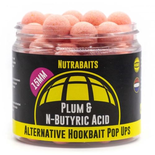 Nutrabaits Plávajúce Boilie Pop-Up Plum & N-Butyric Acid 15mm