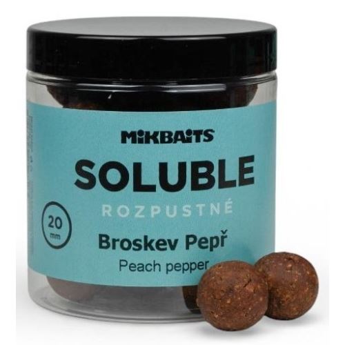 Mikbaits Rozpustné Boilie Soluble Broskyňa Korenie 250 ml