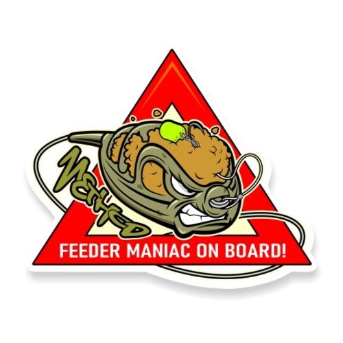 4ANGLERSDESIGN Samolepka 69 Method Feeder Maniac On Board