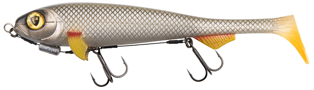 E-shop Fox rage gumová nástraha super slick shad loaded uv silver ghost - 23 cm
