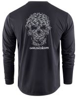 Grundéns Funkčné UV Tričko Bait Ball LS Tech Tee Black - XL