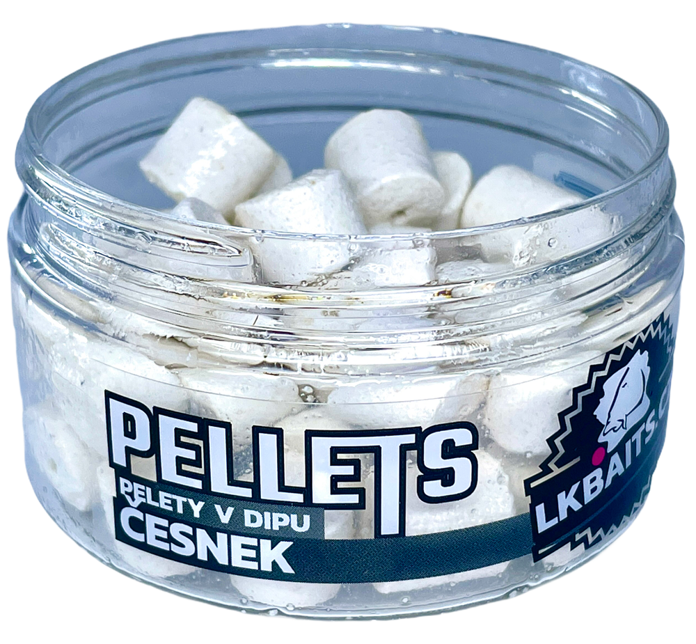 Lk baits pelety v dipe 12 mm 60 g - cesnak