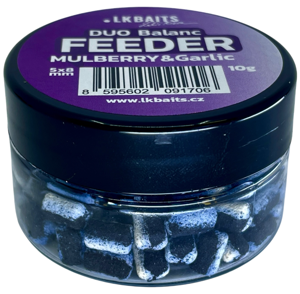 E-shop Lk baits duo balanc feeder 5x8 mm 10 g - mulberry a garlic
