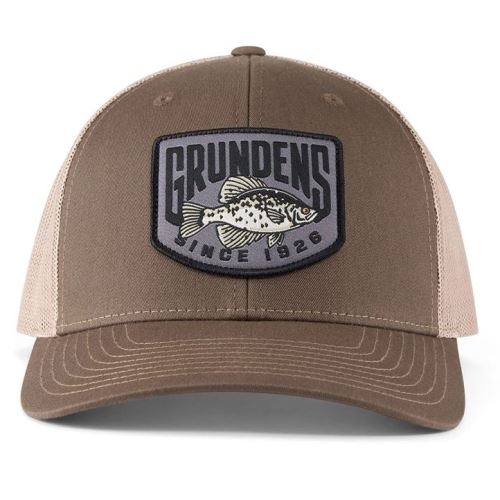 Grundéns Šiltovka Crappie Patch Trucker Driftwood/Khaki