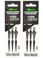 Korda Náväzce Kable Leadcore Leader Hybrid Lead Clip 50 cm (1)