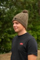 Fox Čiapka Khaki Knitted Bobble (5)