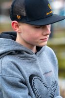 Savage Gear Mikina Junior Jaw Hoodie Grey Melange (5)