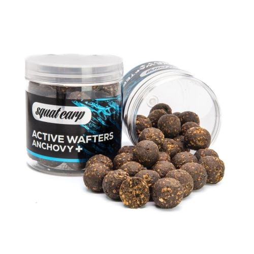 Squat Carp Vyvážené Boilies Active Wafters Anchovy+