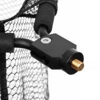 Fencl Muškársky Podberák King XL Karbón s Pogumovanou Sieťou Plávajúce Magnetický Držiak a Poistné Lanko 55x47 cm (3)