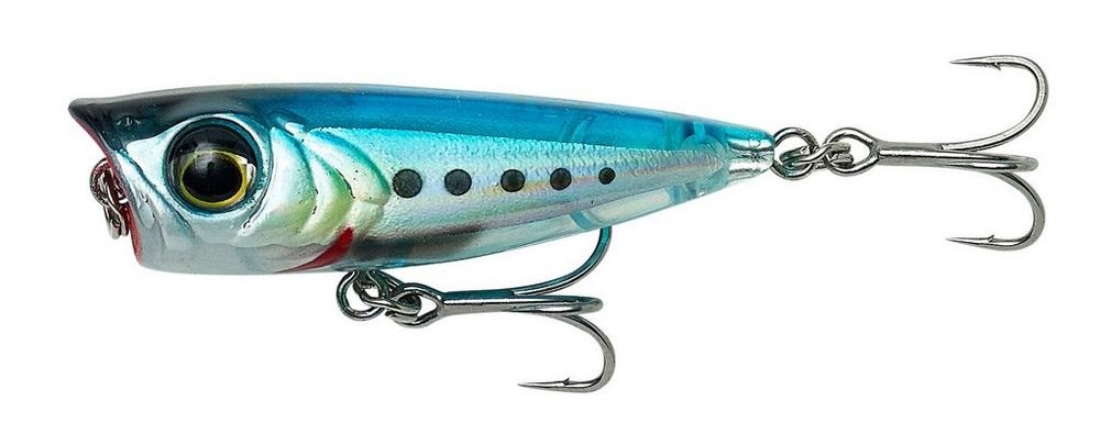 E-shop Savage gear wobler micro popper ghost sardine - 5,5 cm 5,4 g