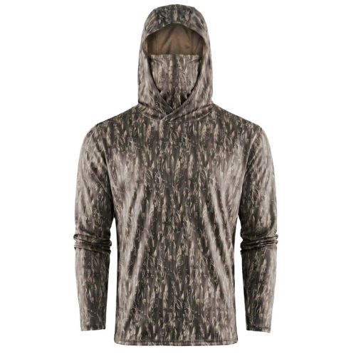 Grundéns Tričko Tough Sun Masked Hoodie Marsch Camo
