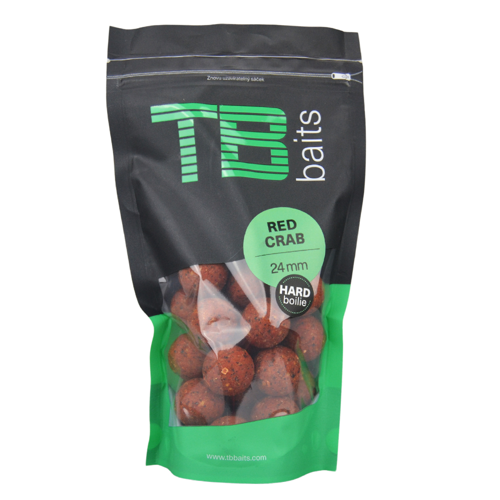 Tb baits hard boilie red crab - 1 kg 24 mm