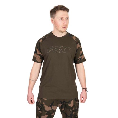 Fox Tričko Khaki Camo Outline T-Shirt