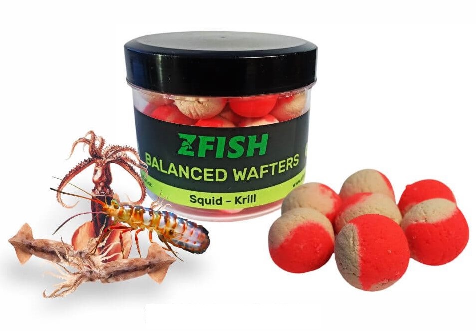 Zfish vyvážené boilie balanced wafters 8 mm 20 g - squid krill