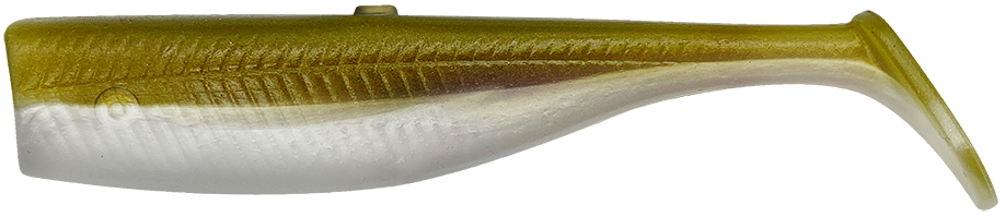 Savage gear gumová nástraha minnow tail khaki 5 ks -  10 cm 10 g