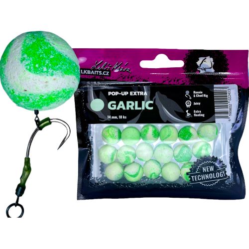 LK Baits Plávajúce Boilie Pop-Up Extra Garlic