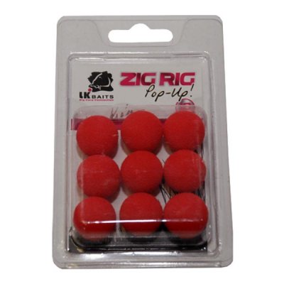 Lk baits penové boilie zig rig pop-up0-red 18 mm