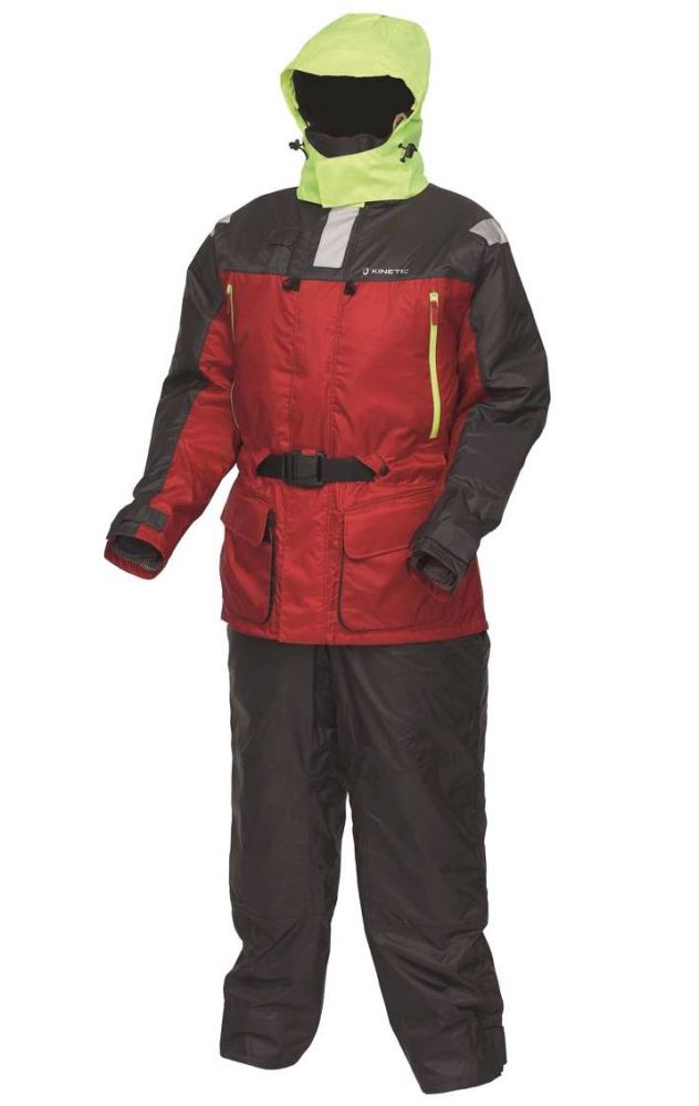 Kinetic plávajúci oblek guardian 2-dielny flotation suit red stormy - small