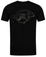 Korda Tričko One Liner Tee Black - XXL