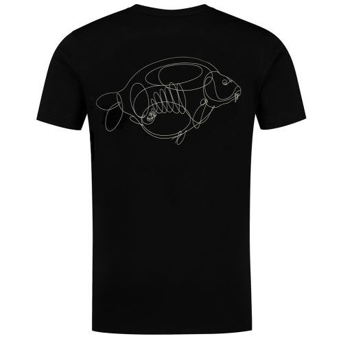 Korda Tričko One Liner Tee Black