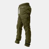 Kumu Ľahké Nohavice Utility Cargos Khaki (4)