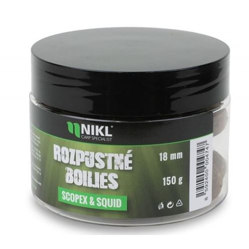 Nikl Rozpustné Boilies Scopex & Squid 150 g