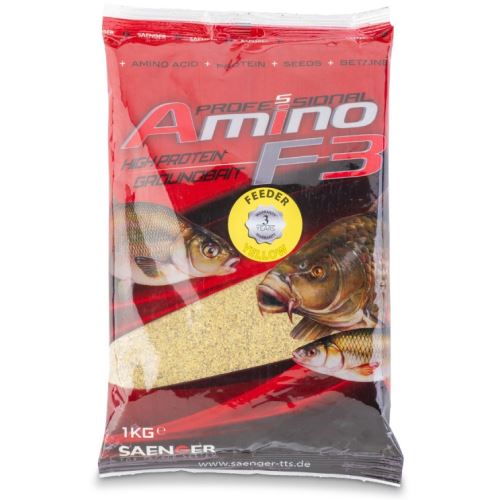 Saenger Krmítková Zmes Amino F3 High Protein Groundbait Veggie Amur & Jeseter 1 kg