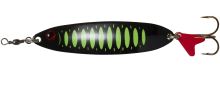 Dam Blyskáč Effzett Slim Standard Spoon UV Fluo Green Black - 6,5 cm 16 g