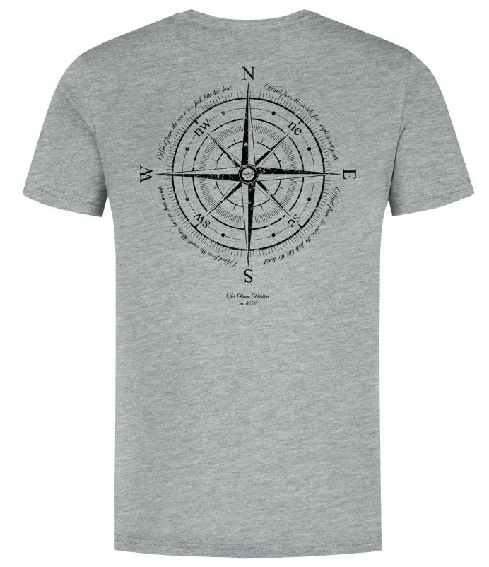 Korda tričko compass tee heather grey - l