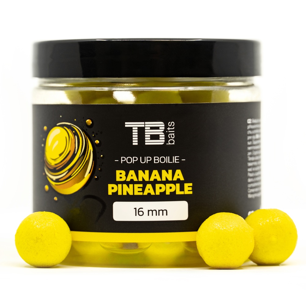 E-shop Tb baits plávajúce boilie pop-up yellow banana pineapple + nhdc 65 g-12 mm
