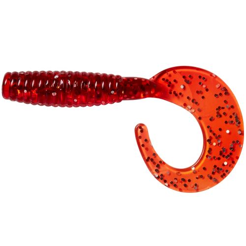 Ron Thompson Gumová Nástraha Grup Curl Tail UV Red Silver