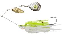 Savage Gear Blyskáč Da Bush Spinnerbait Sinking Yellow White Silver - 14 cm 21 g