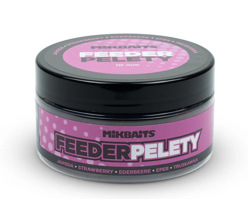 Mikbaits feeder pelety 100 ml 10 mm - jahoda